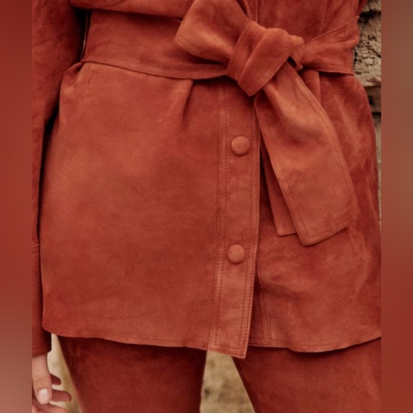 Sezane MARENA suede jacket. Size 36(US4). Excellent condition. NEW with tags!! - Picture 5 of 9